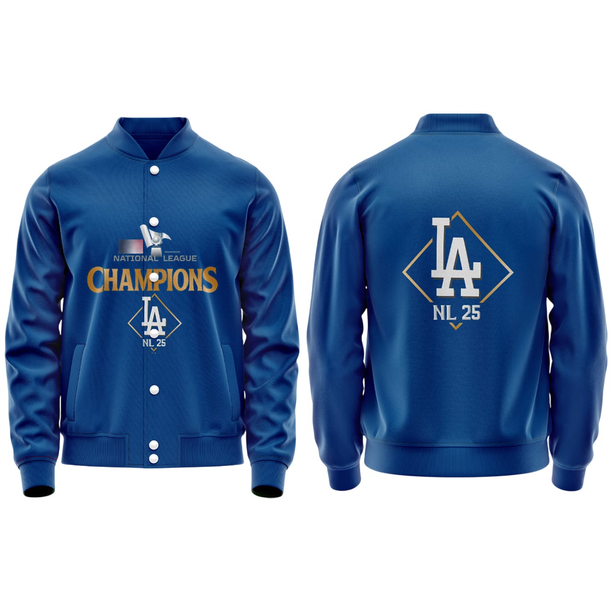 Dodgers 2025 National League Champions Baseball Jacket Dodgers 2025 National League Champions Baseball Jacket