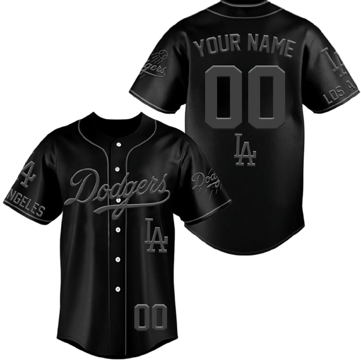 Dodgers All Black Stealth Jersey Dodgers All-Black Stealth Jersey