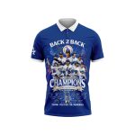 Dodgers Back 2 Back World Series Champions 2025 Polo Shirt