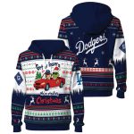Dodgers Grnch Get in losers We're Stealing Christmas Hoodie