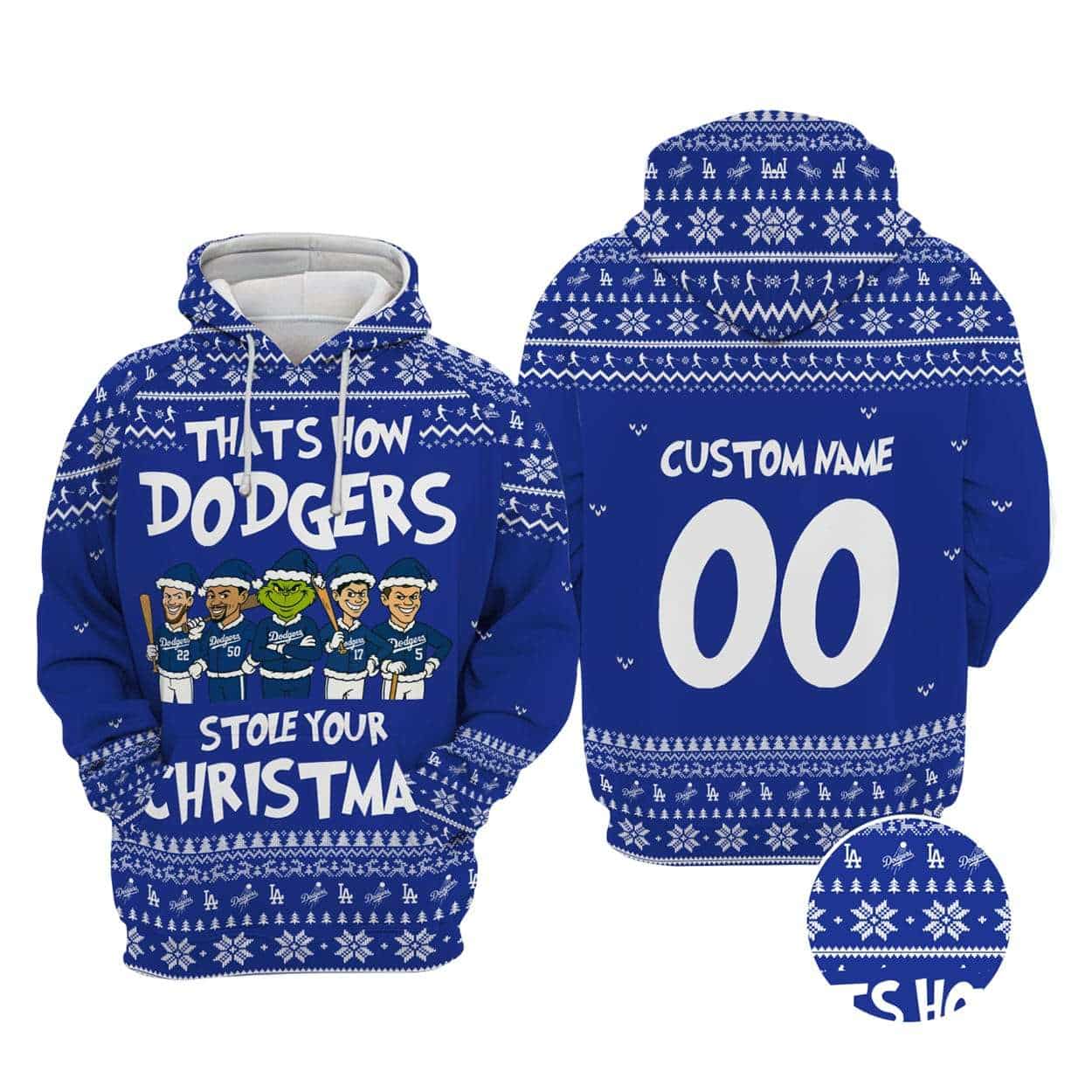 Dodgers Grnch Thats How the Dodgers Stole Your Christmas Hoodie Dodgers Grnch Thats How the Dodgers Stole Your Christmas Hoodie