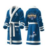 Dodgers NLCS Champions 2025 Fleece Bathrobe