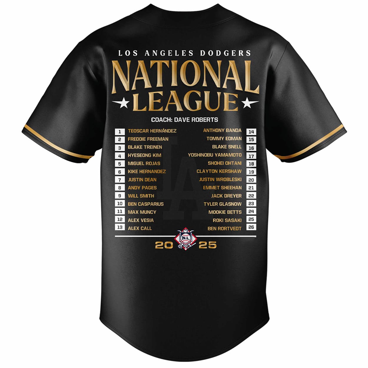 Dodgers National League Champions 2025 Jersey Dodgers National League Champions 2025 Jersey