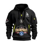 Dodgers National League Champions 2025 Quarter Zip Hoodie