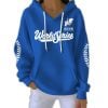 Dodgers World Series 2025 Baseball Pit Striped Hoodie