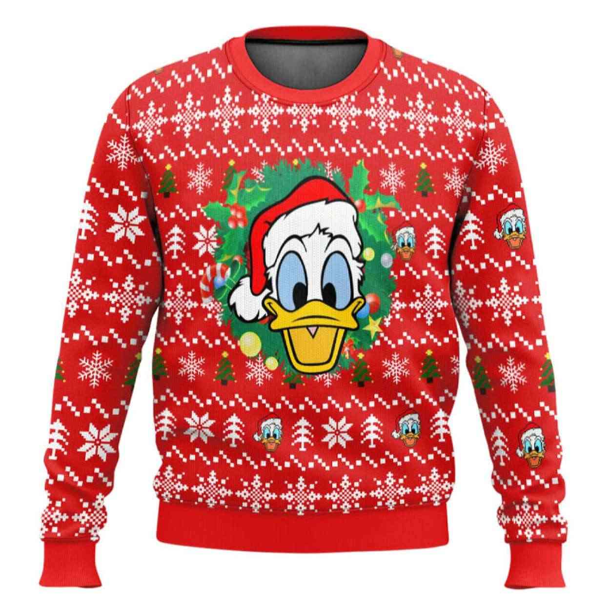 Donald Duck Ugly Christmas Sweater Donald Duck Ugly Christmas Sweater