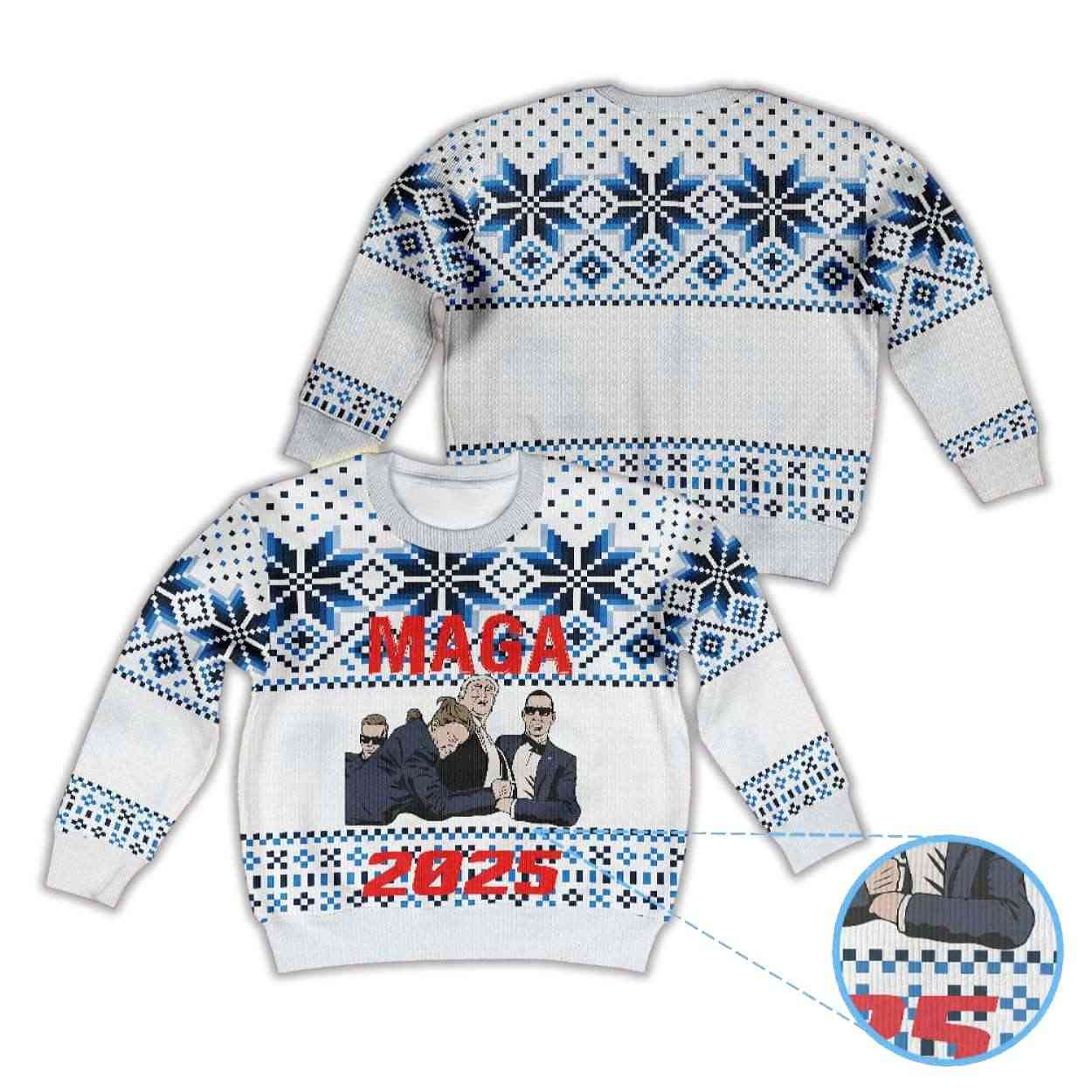 Donald Trump MAGA 2025 Ugly Christmas Sweater Donald Trump MAGA 2025 Ugly Christmas Sweater