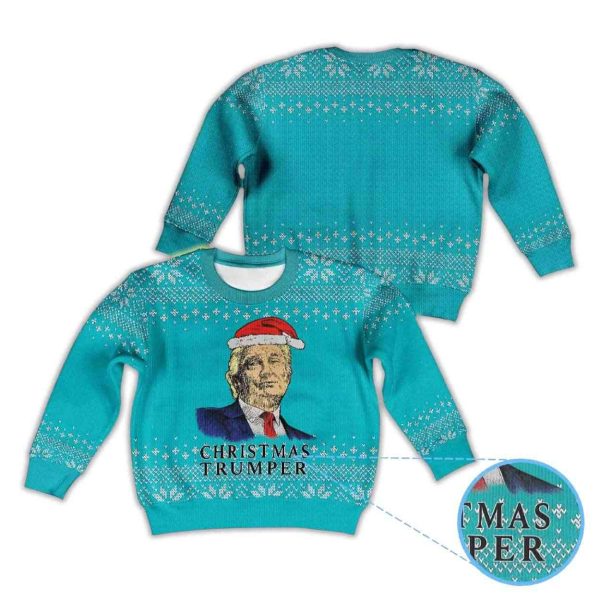 Donald Trump Santa Hat Christmas Trumper Ugly Christmas Sweater