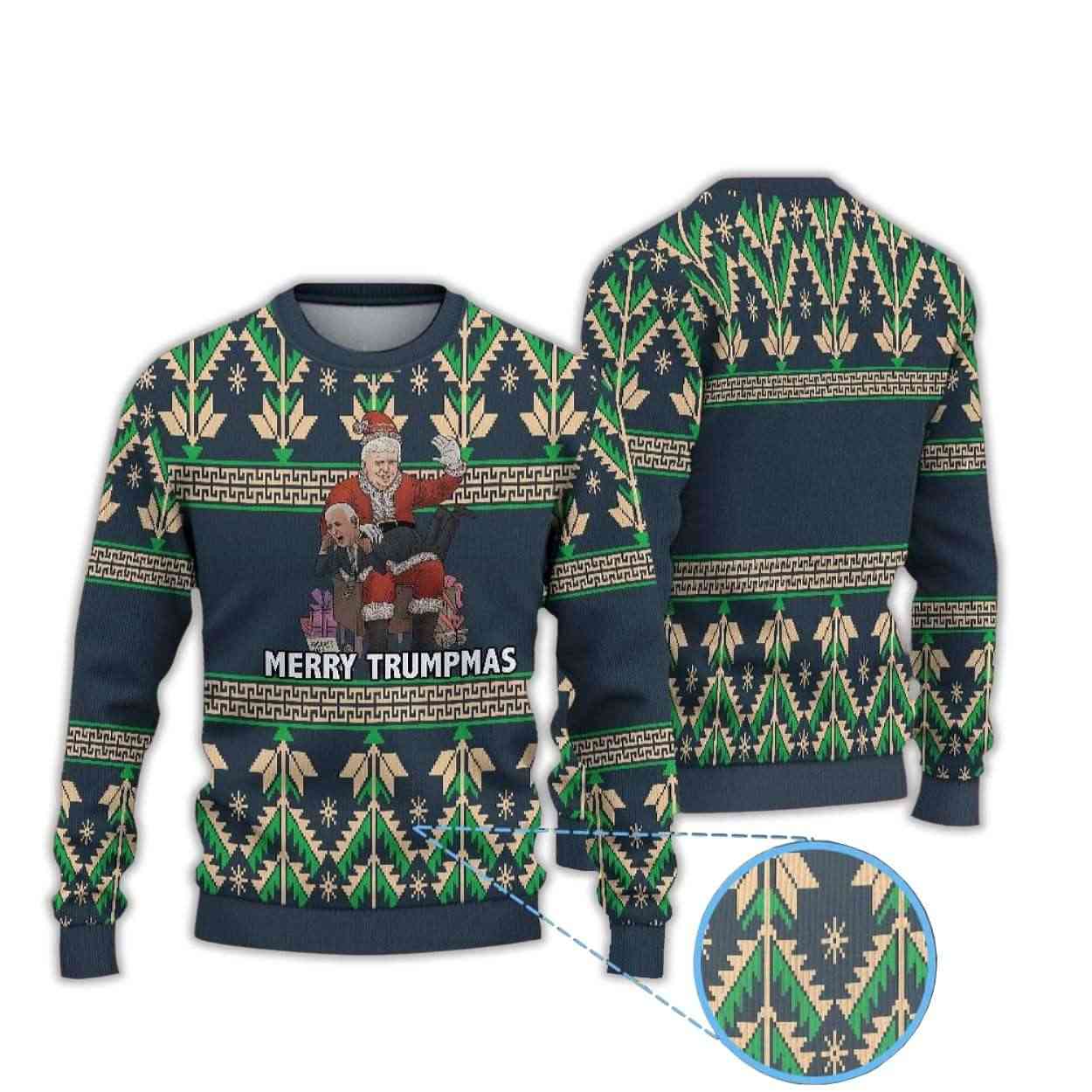 Donald Trump Santa Suit Merry Trumpmas Ugly Christmas Sweater Donald Trump Santa Suit Merry Trumpmas Ugly Christmas Sweater