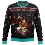2025 Donkey Kong Drums Ugly Christmas Sweater