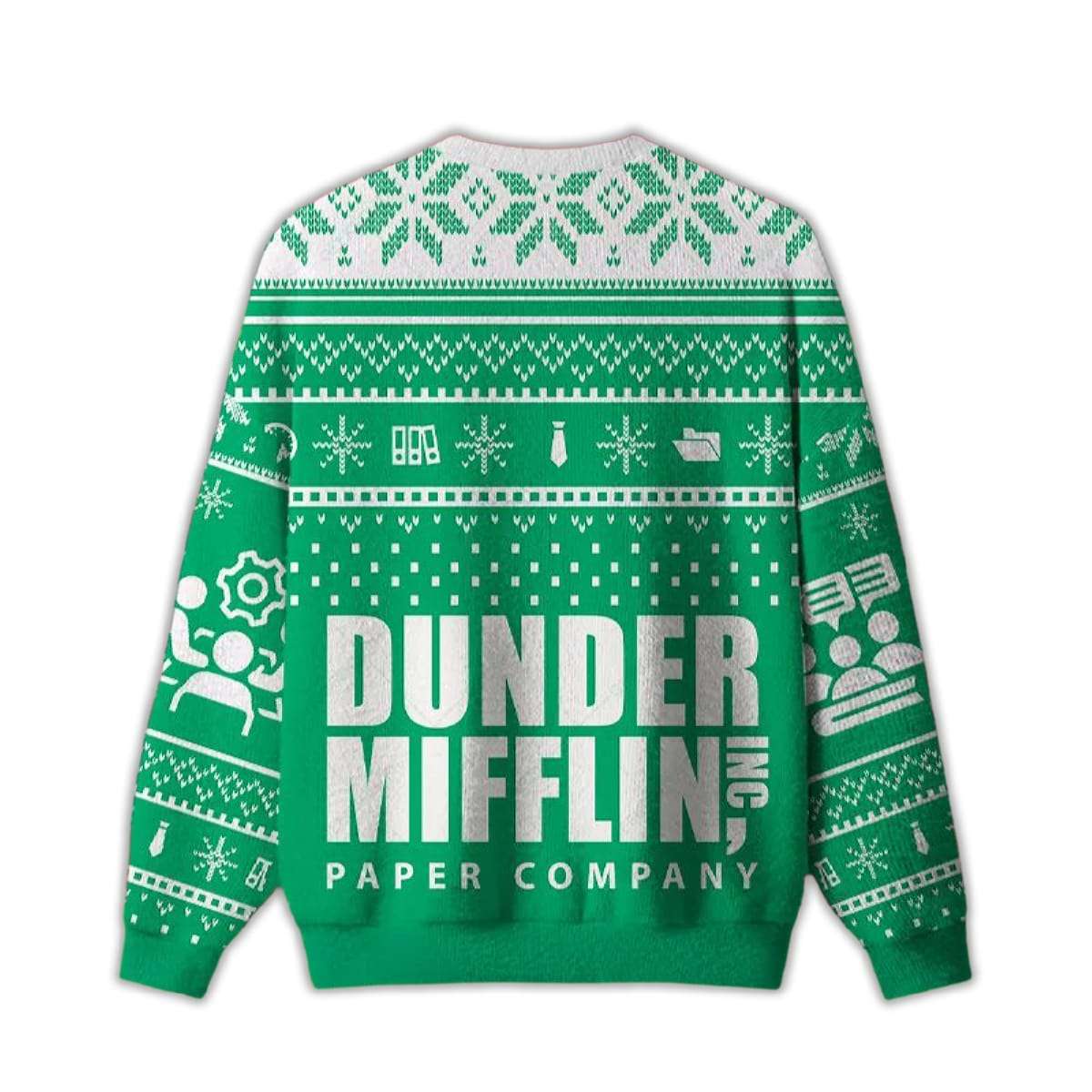 2025 Dunder Mifflin Holiday Spirit Ugly Christmas Sweater 2025 Dunder Mifflin Holiday Spirit Ugly Christmas Sweater