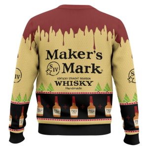 Makers Mark Whisky Ugly Christmas Sweater1