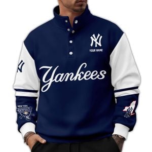 Personalized Yankees Western Style Sweater With Buckles1