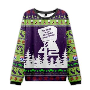 The Answer To Life The Universe And Everything Ugly Christmas Sweater