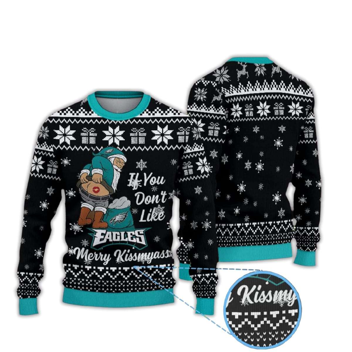 Eagles If You Dont Like Merry Kissmyass Uglu Christmas Sweater Eagles If You Don't Like Merry Kissmyass Uglu Christmas Sweater
