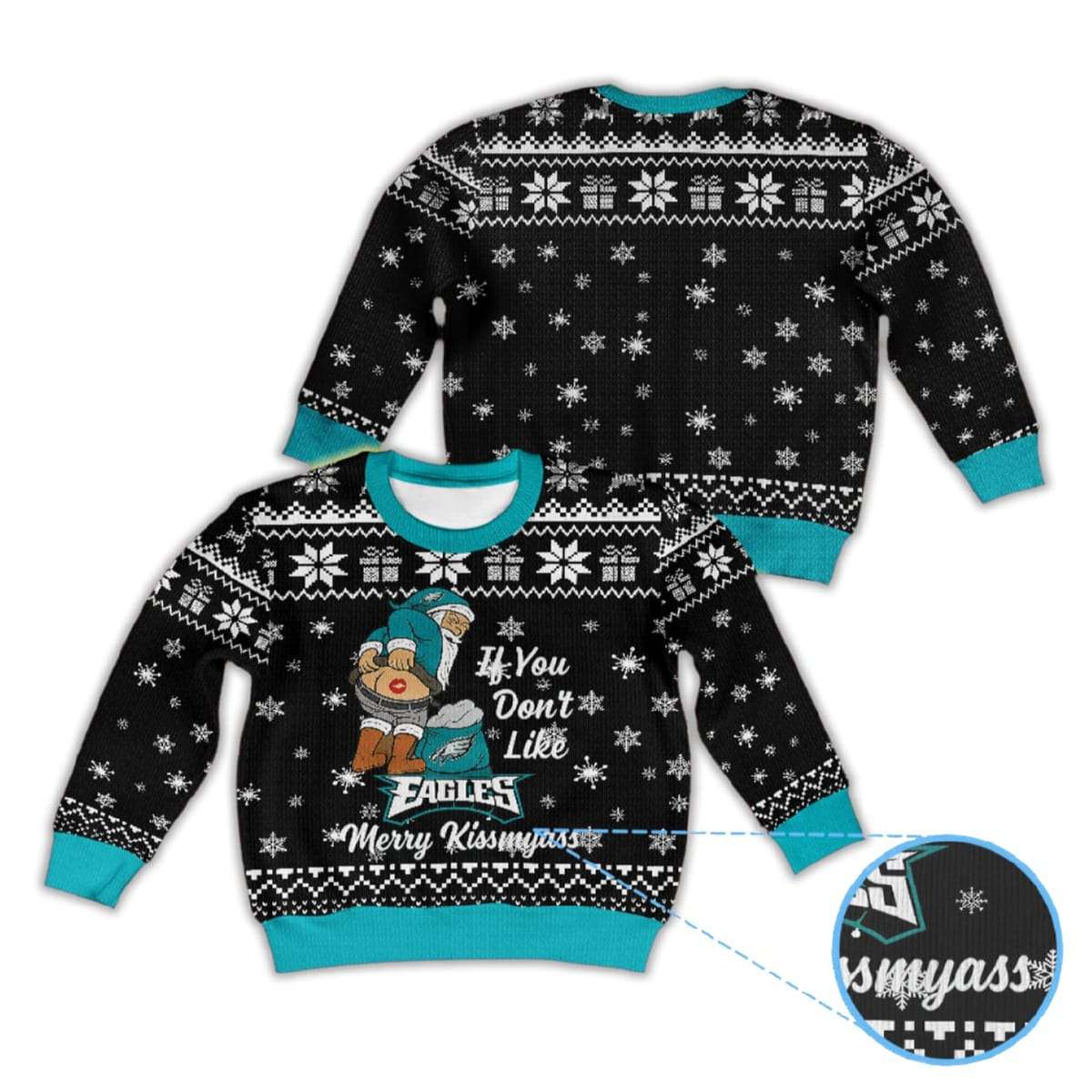Eagles If You Don’t Like Merry Kissmyass Uglu Christmas Sweater Eagles If You Don’t Like Merry Kissmyass Uglu Christmas Sweater