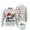 Eagles Logo In Santa Hat Ugly Christmas Sweater