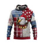 Eagles Skull Christmas Party Hoodie