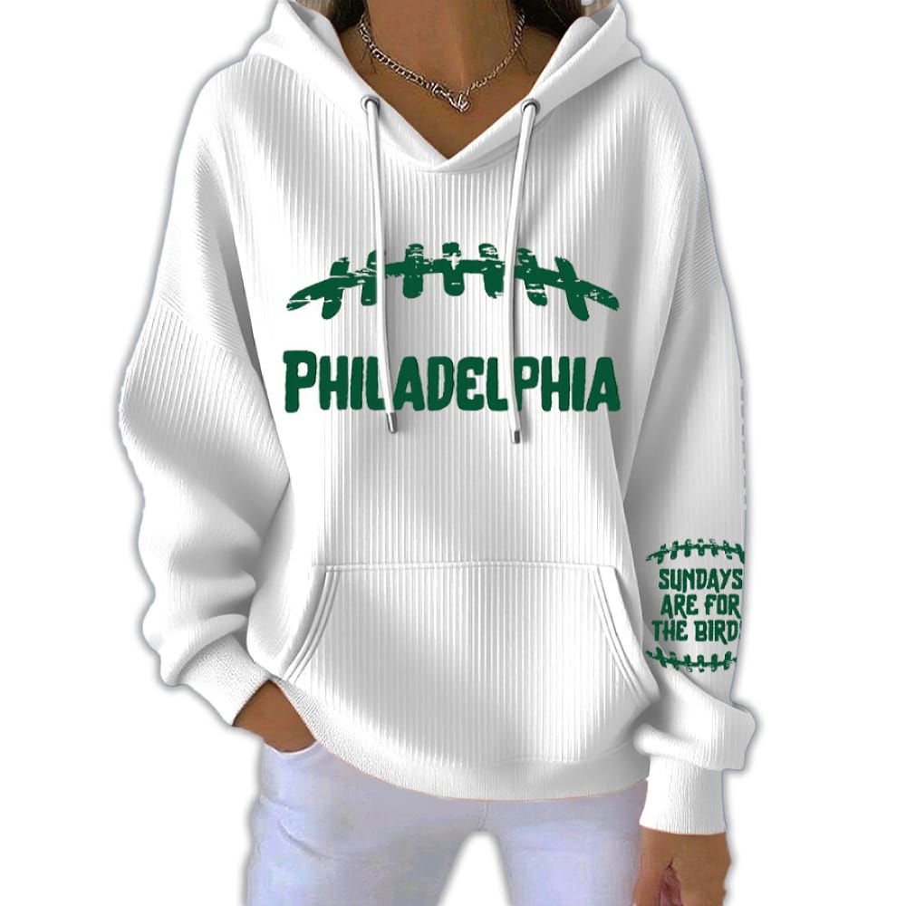 Eagles Sundays Are For The Birds Pit Striped Hoodie Eagles Sundays Are For The Birds Pit Striped Hoodie