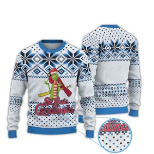 Cardinals Grnch Ugly Christmas Sweater