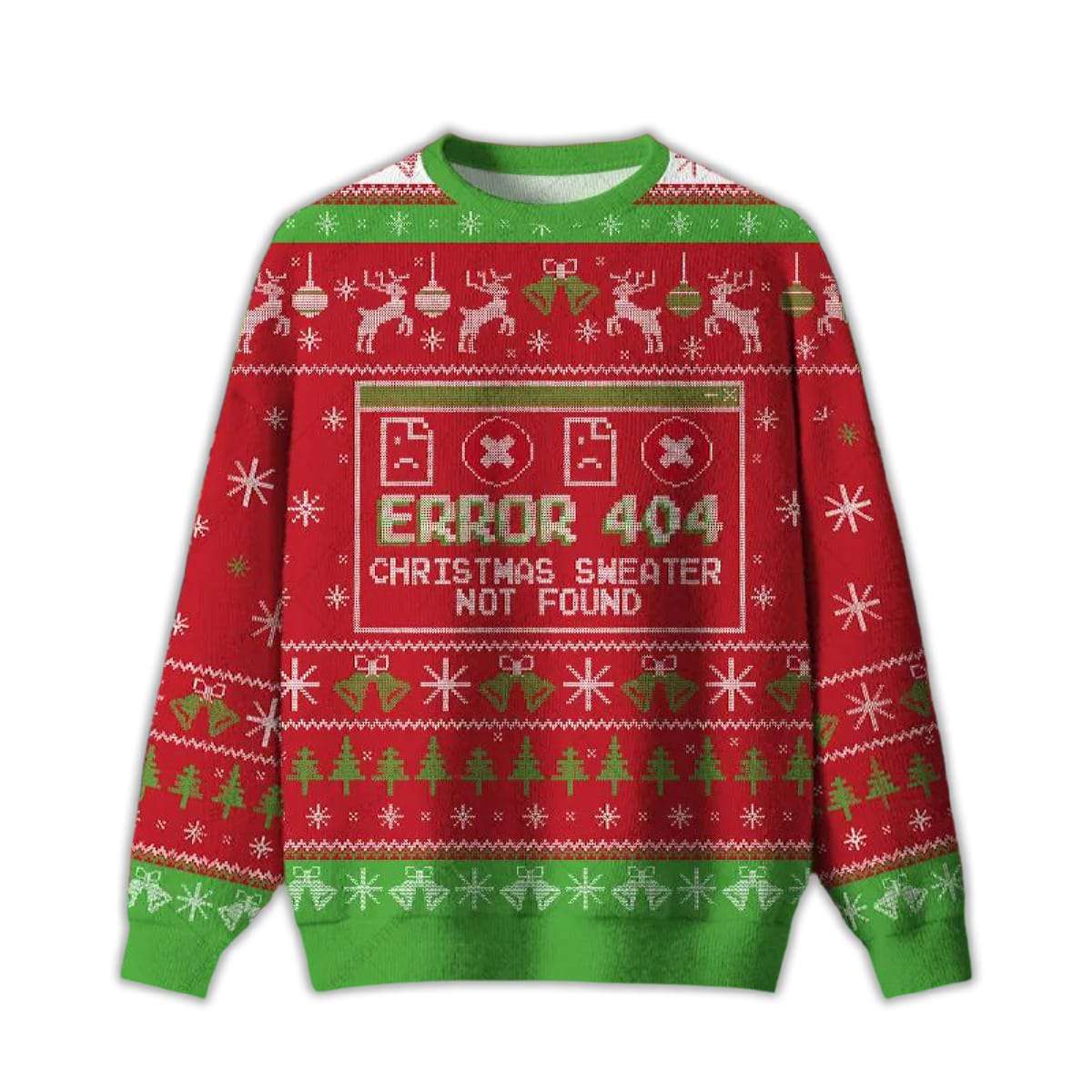 Error 404 Not Found Ugly Christmas Sweater Error 404 Not Found Ugly Christmas Sweater