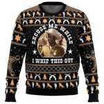2025 Excuse Me While I Whip This Out Blazing Saddles Ugly Sweater