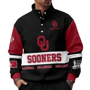 Personalized Sooners Western Style Sweater With Buckles2