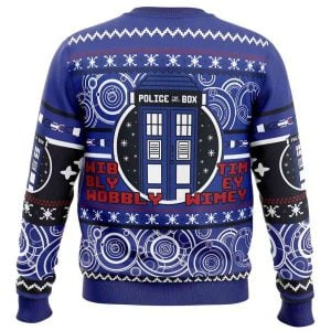 Christmas Through Time And Space Doctor Who Ugly Christmas Sweater1