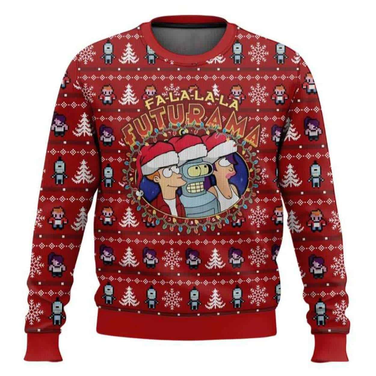Fa la la la Futurama Ugly Christmas Sweater Fa la la la Futurama Ugly Christmas Sweater