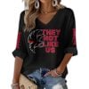 Falcons They Not Like Us Waffle Long Sleeve T-Shirt