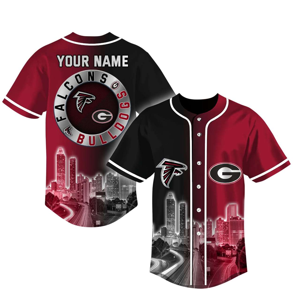 Falcons x Bulldogs Baseball Jersey Falcons x Bulldogs Baseball Jersey