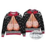 2025 Festive Balls Inappropriate Xmas Ugly Christmas Sweater