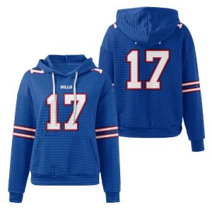 Josh Allen Bills Waffle Hoodie1