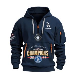 Dodgers National League Champions 2025 Quarter Zip Hoodie 1 Dodgers National League Champions 2025 Quarter Zip Hoodie1