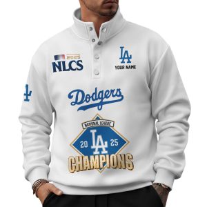 Dodgers 2025 NLCS Champions Western Style Sweater With Buckles1