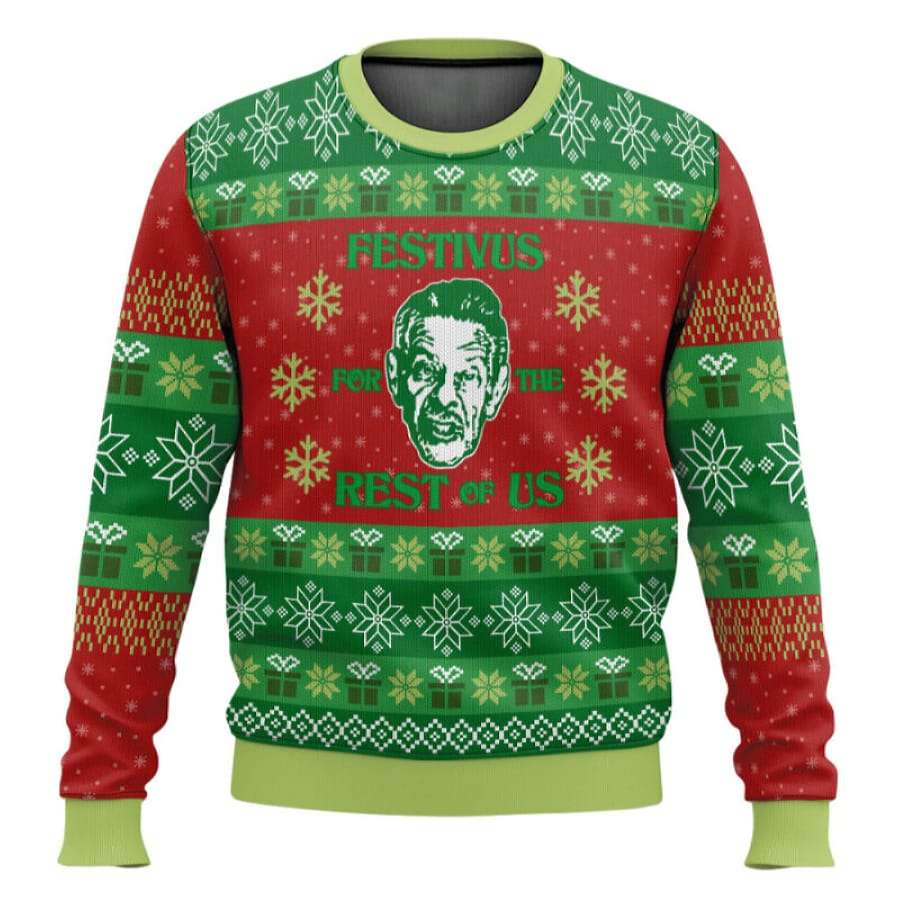 Frank Festivus For The Rest Of Us Seinfeld Ugly Christmas Sweater Frank Festivus For The Rest Of Us Seinfeld Ugly Christmas Sweater