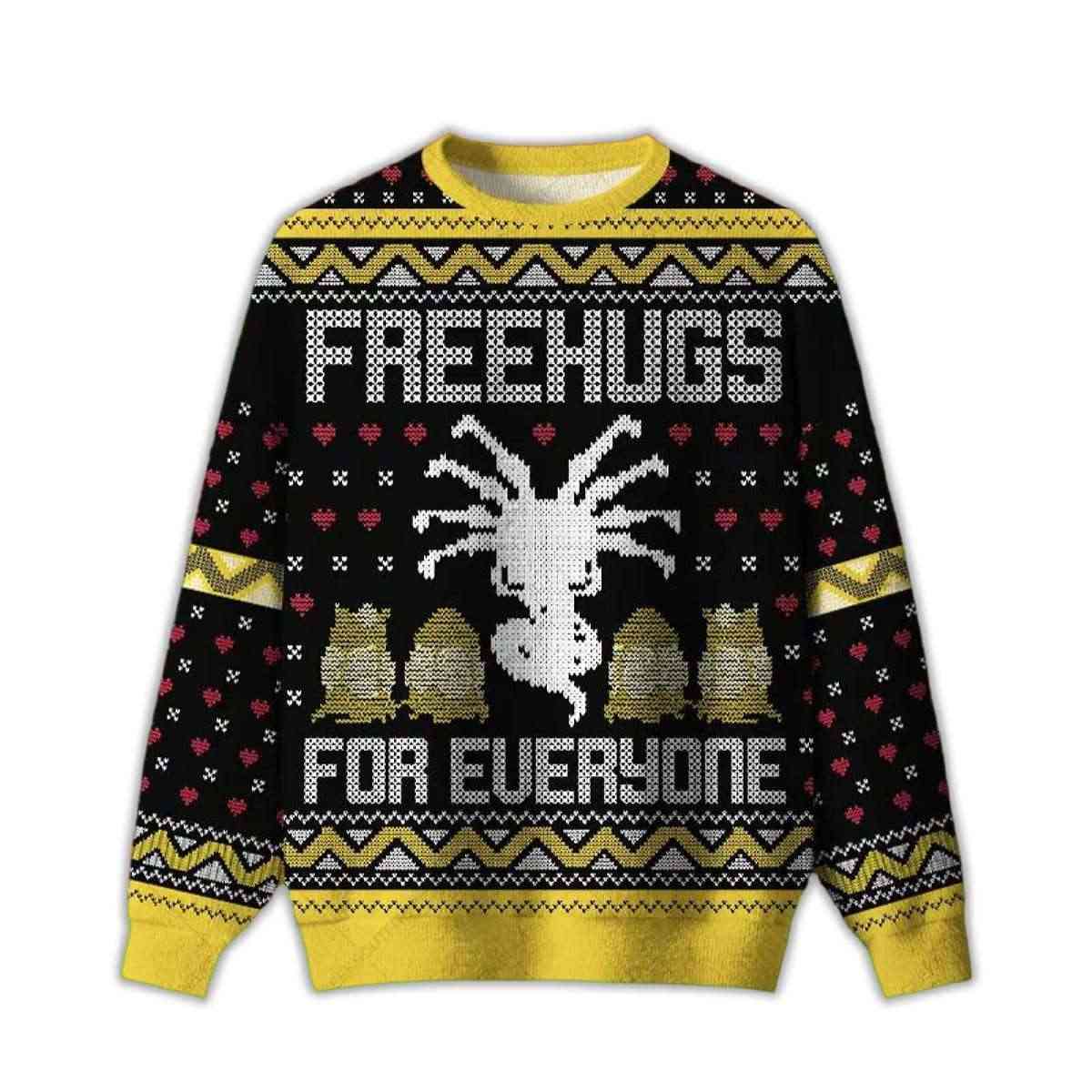 Free Hugs For Everyone Ugly Christmas Sweater Free Hugs For Everyone Ugly Christmas Sweater