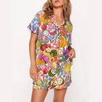 Fruit All The Colours Of The Rainbow Pajama Set
