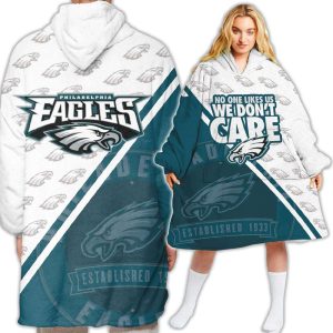 Eagles No One Likes Us We Don't Care Blanket Hoodie 2 Eagles No One Likes Us We Dont Care Blanket Hoodie2