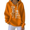 Fuck Trump Skeleton Pit Striped Hoodie