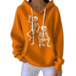Fuck Trump Skeleton Pit Striped Hoodie