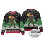 2025 Funny Bigfoot With A Major Award Christmas Ugly Sweater