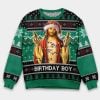 Funny Jesus Birthday Ugly Christmas Sweater