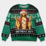 Funny Jesus Birthday Ugly Christmas Sweater