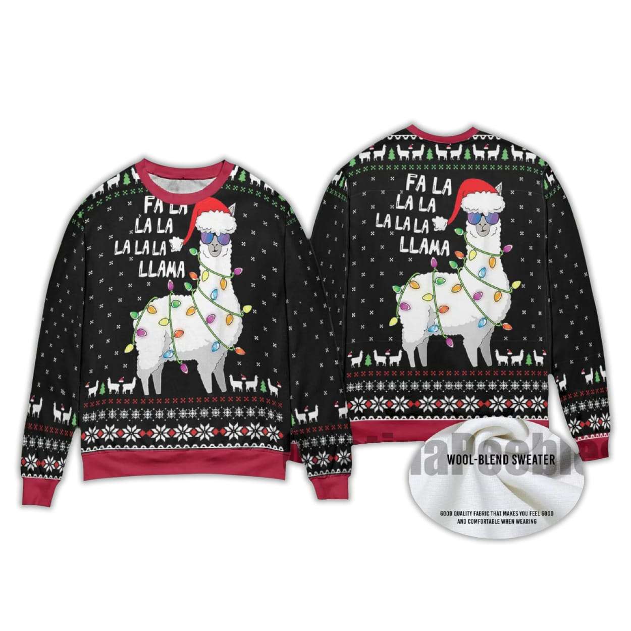 2025 Funny Llama Christmas Ugly Sweater 2025 Funny Llama Christmas Ugly Sweater