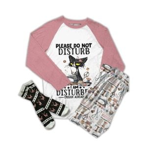 Sewing Lover Raglan Lounge Pajamas Please Do Not Disturb