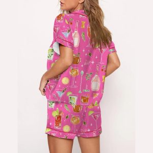 Cocktail Cheers To The Freakin Weekend Pajama Set1