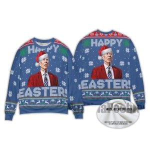 2025 Happy Easter Joe Biden Ugly Christmas Sweater 2 Happy Easter Joe Biden Ugly Christmas Sweater2