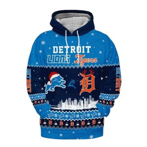 Lions x Tigers Christmas Customized Hoodie 1 Lions x Tigers Christmas Customized Hoodie1