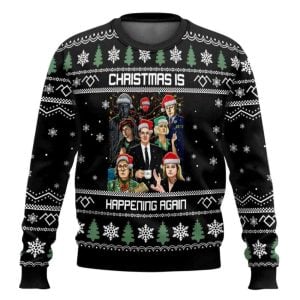 Christmas Is Happening Again Twin Peaks Ugly Christmas Sweater